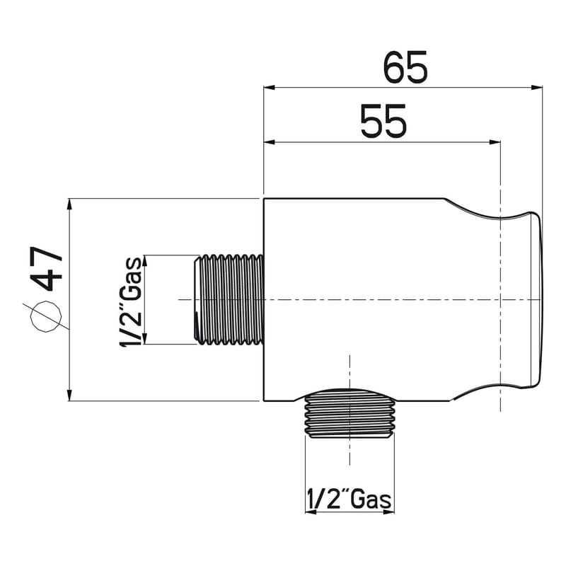 Sturotec Eco-Line Wandanschlussbogen mit Brausehalter