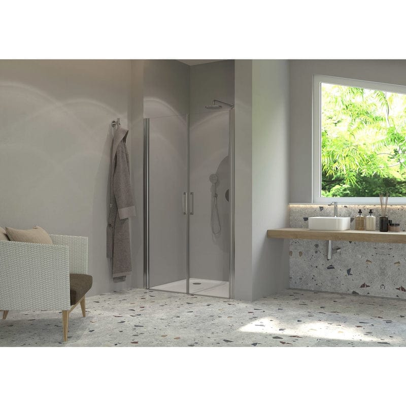 Sturotec 6090 2 Pendeltüren für Nische 90 x 200 cm mit Nano-Beschichtung