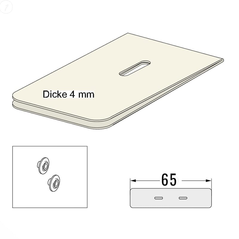 Sturotec Schallschutz-Set 65 cm für Waschtisch