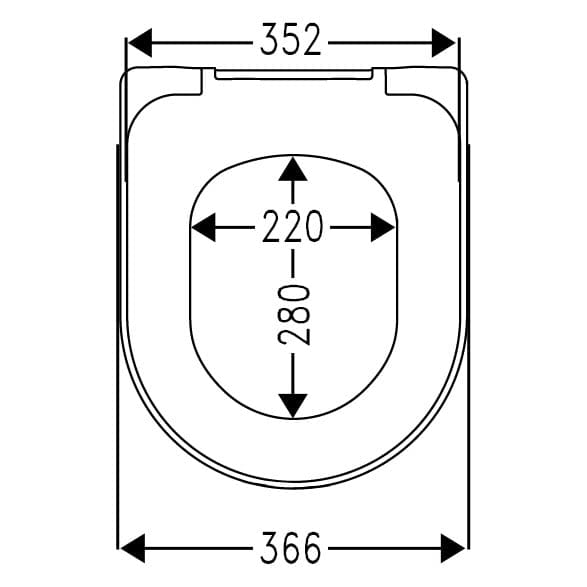 Sturotec 2020 WC-Sitz mit Absenkautomatik, für Duravit ME by Starck lange Ausführung