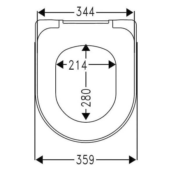 Sturotec 2030 WC-Sitz mit Absenkautomatik, für Geberit iCon, Renova