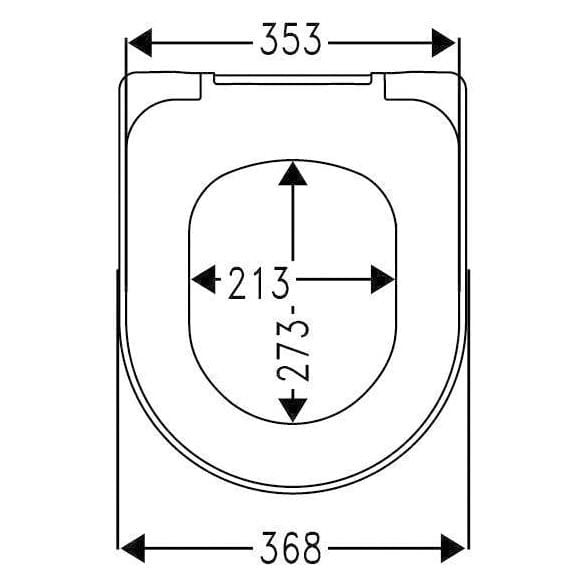 Sturotec 2040 WC-Sitz mit Absenkautomatik, für Villeroy & Boch O.novo, LAUFEN Pro