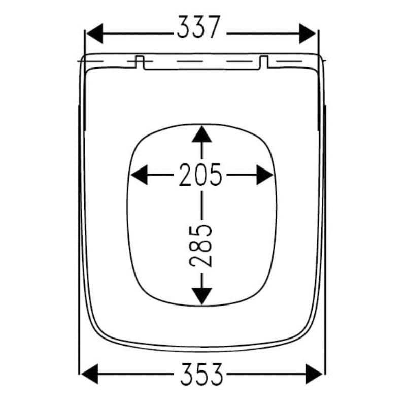 Sturotec 2080 WC-Sitz mit Absenkautomatik, für Roca the Gap Square