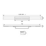 TECE TECEdrainprofile Duschprofil 160 cm