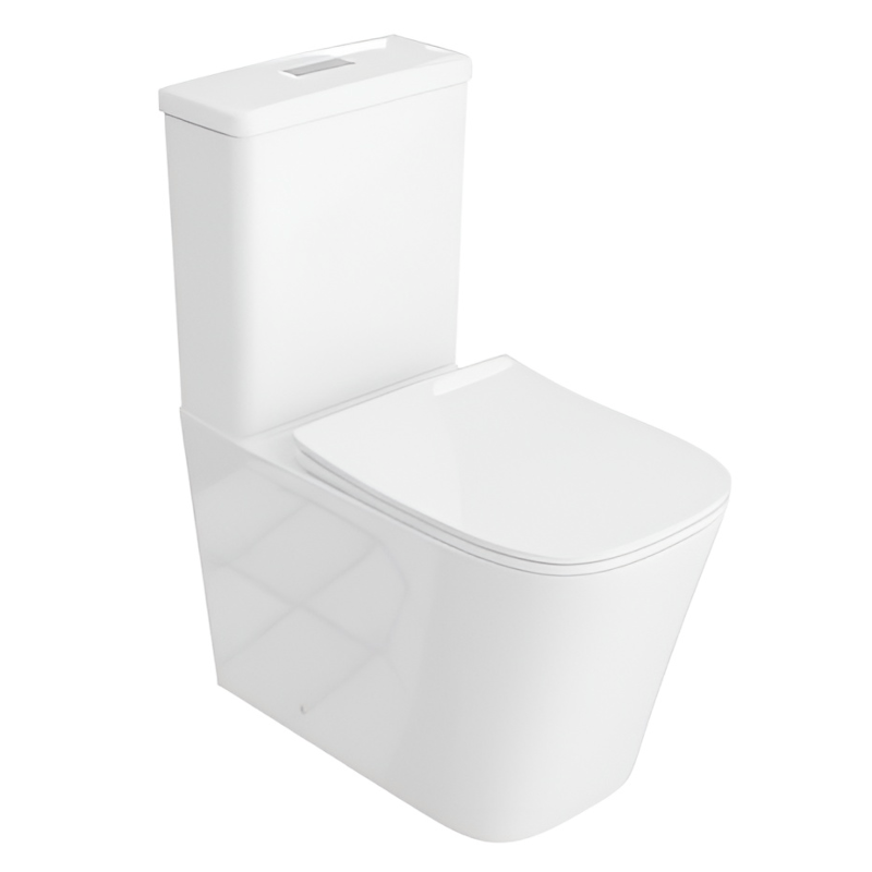 Modernes Stand-WC, Keramik, TRYTON, niedriger Spülkasten