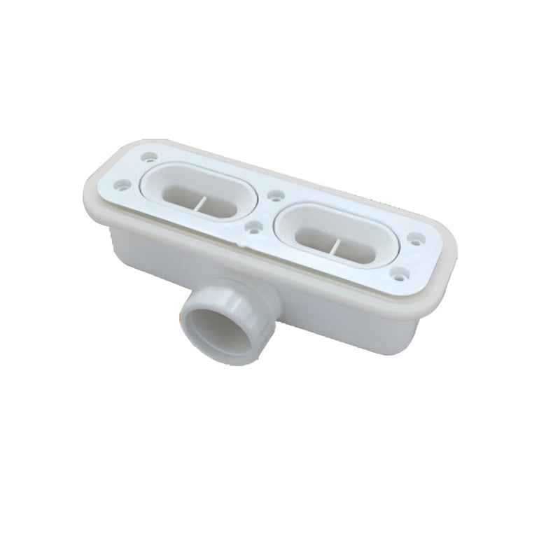 Mineralguss-Duschwanne extra flach SUEZ, Schieferoptik