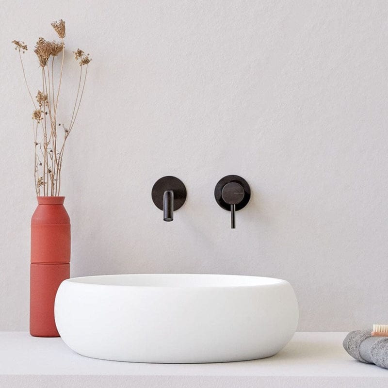 Rundes Aufsatzwaschbecken aus Kunststein RONDO