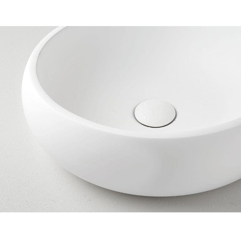 Rundes Aufsatzwaschbecken aus Kunststein RONDO