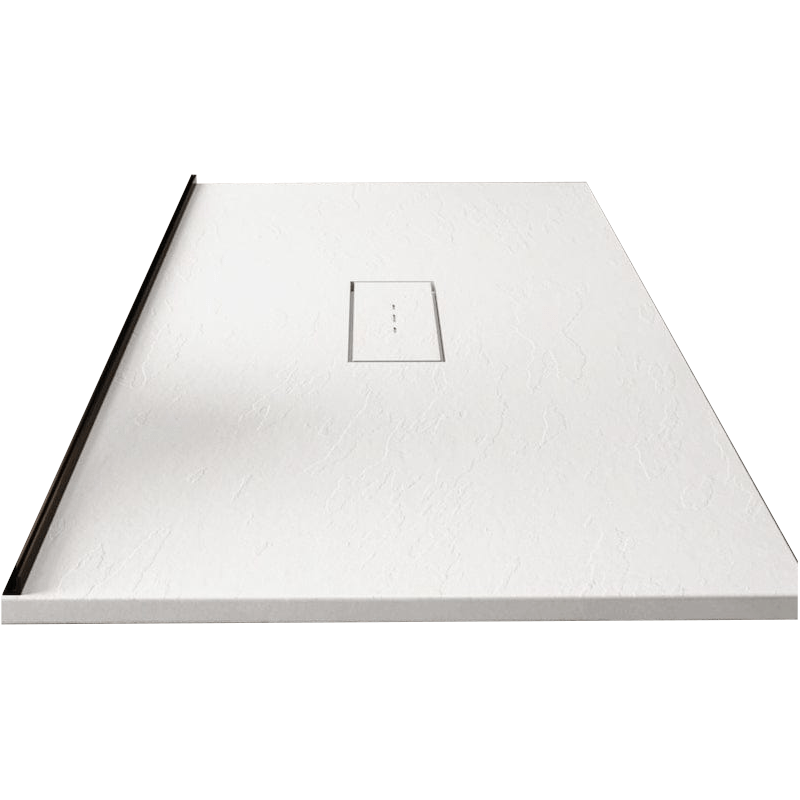 Mineralgiet-douchebak extra vlak VIC WIT