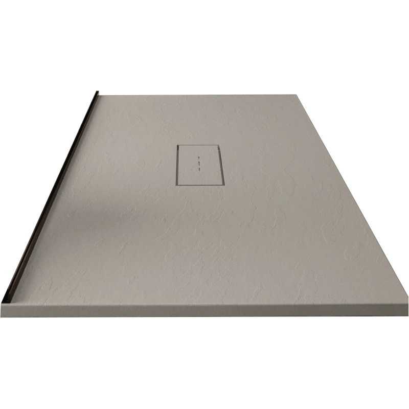 Mineralgiet-douchebak extra vlak VIC GRIJS