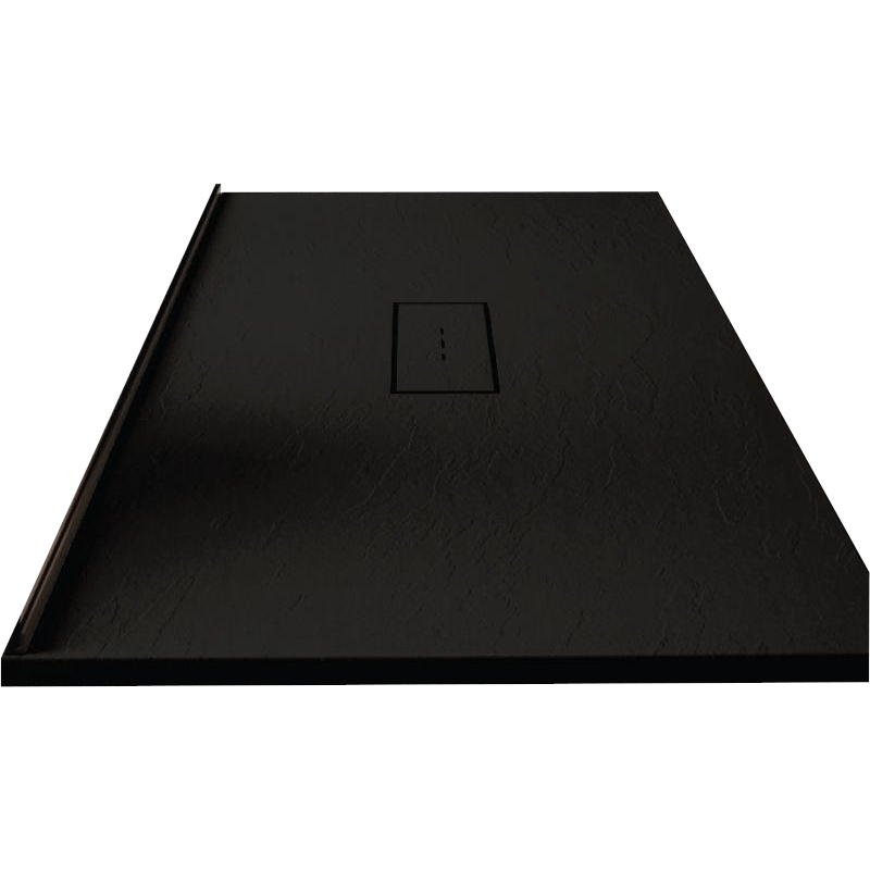 Mineralgiet-douchebak extra vlak VIC ZWART