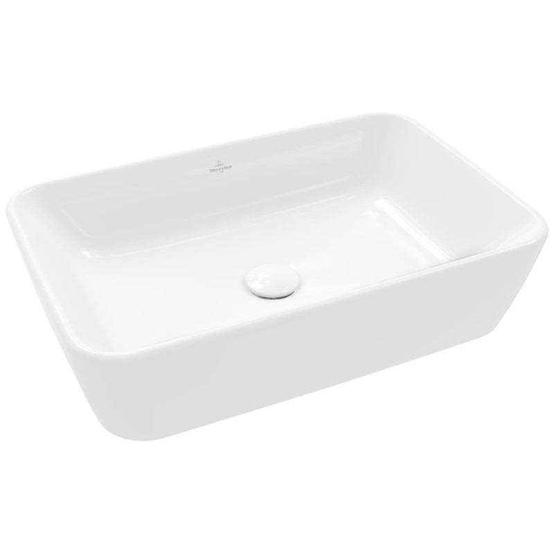 Villeroy & Boch Architectura Aufsatzwaschbecken, 60 x 40,5 x 15,5 cm, mit Überlauf, ungeschliffen