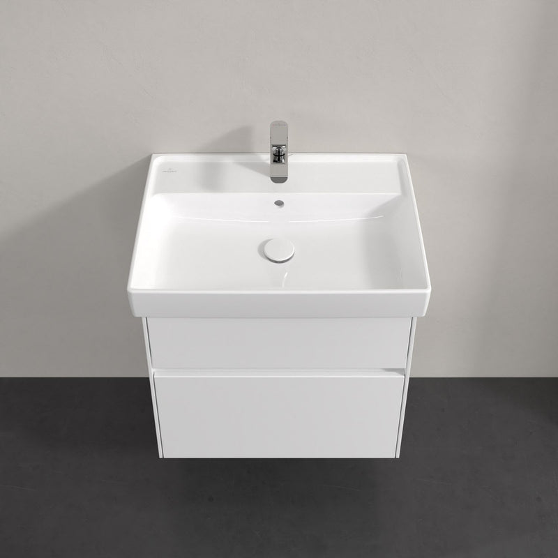 Villeroy & Boch Collaro Waschtischunterschrank 60,4 x 54,6 cm mit 2 Auszügen und LED Licht