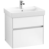 Villeroy & Boch Collaro Waschtischunterschrank 60,4 x 54,6 cm mit 2 Auszügen und LED Licht