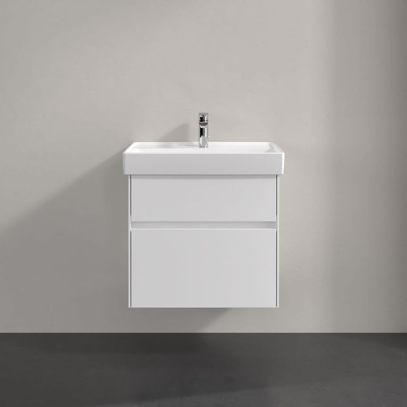 Villeroy & Boch Collaro Waschtischunterschrank 60,4 x 54,6 cm mit 2 Auszügen und LED Licht