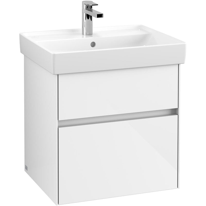 Villeroy & Boch Collaro Schrankwaschtisch 60 cm mit Überlauf, 1 Hahnloch