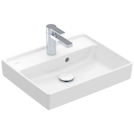 Villeroy & Boch Collaro Handwaschbecken 50 cm geschliffen mit Überlauf, 1 Hahnloch