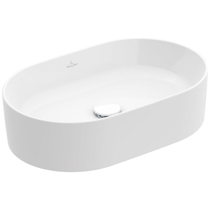 Villeroy & Boch Collaro Aufsatzwaschtisch 56 cm oval ohne Überlauf, ohne Hahnloch