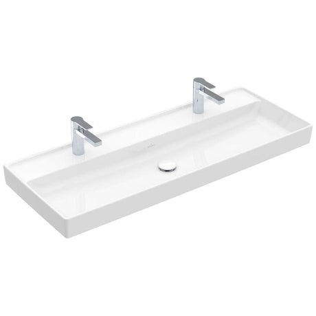 Villeroy & Boch Collaro Schrankwaschtisch 120 cm ohne Überlauf, 2 Hahnlöcher