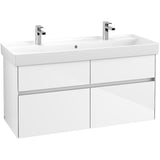 Villeroy & Boch Collaro Schrankwaschtisch 120 cm mit Überlauf, 2 Hahnlöcher