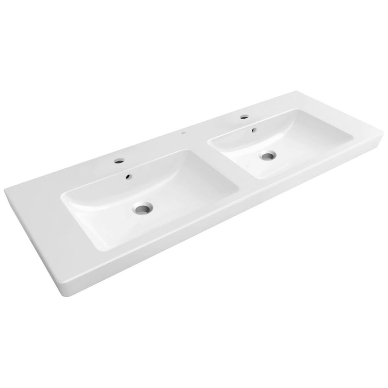 Villeroy & Boch Subway 2.0 Schrank-Doppelwaschtisch 130 cm mit Überlauf