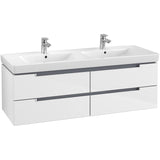 Villeroy & Boch Subway 2.0 Schrank-Doppelwaschtisch 130 cm mit Überlauf