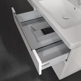 Villeroy & Boch Subway 2.0 Waschtischunterschrank XXL 78,7 cm, Griffe chromfarbig glänzend, 2 Auszüge