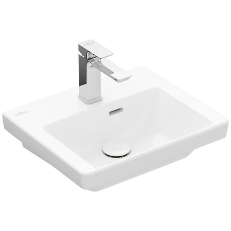 Villeroy & Boch Subway 3.0 Handwaschbecken 45 cm, mit 1 Hahnloch, mit Überlauf