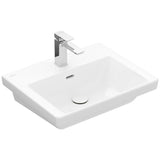 Villeroy & Boch Subway 3.0 Waschtisch 55 cm, mit 1 Hahnloch, mit Überlauf