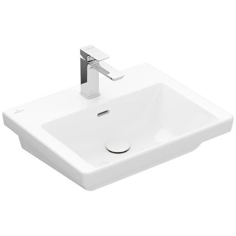 Villeroy & Boch Subway 3.0 Waschtisch 55 cm, mit 1 Hahnloch, mit Überlauf