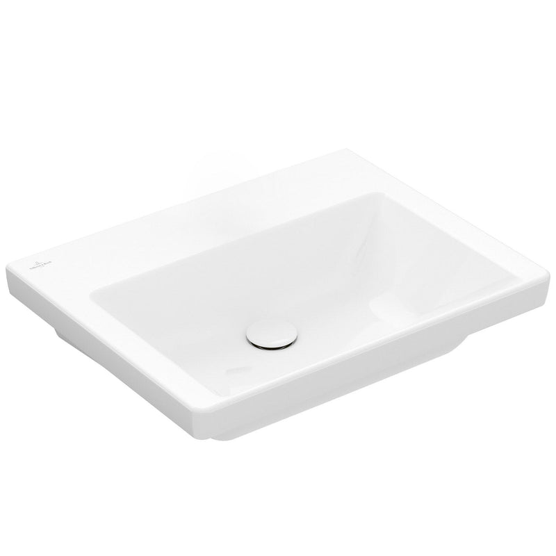 Villeroy & Boch Subway 3.0 Schrankwaschtisch 60 cm, ohne Hahnloch, ohne Überlauf