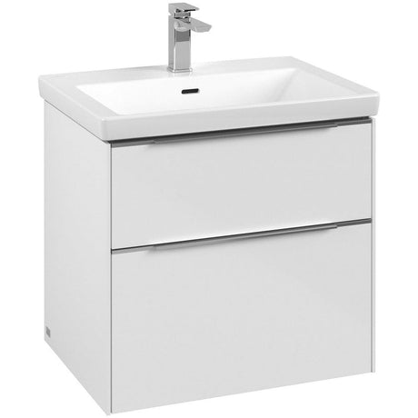 Villeroy & Boch Subway 3.0 Waschtischunterschrank 62,2 cm, 2 Auszüge, ohne LED-Beleuchtung