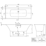 Villeroy & Boch Subway 3.0 Duo Badewanne 180 x 80 cm