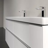 Villeroy & Boch Subway 3.0 Waschtischunterschrank 127,2 cm, 4 Auszüge, Griffe glänzend, ohne LED-Licht