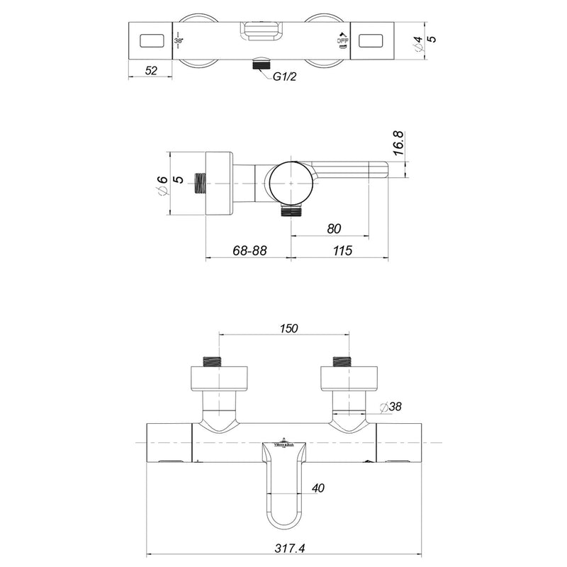 Villeroy & Boch Universal Taps & Fittings Thermostat