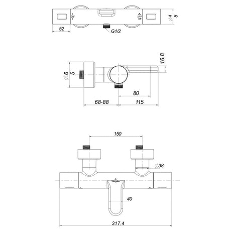 Villeroy & Boch Universal Taps & Fittings Thermostat