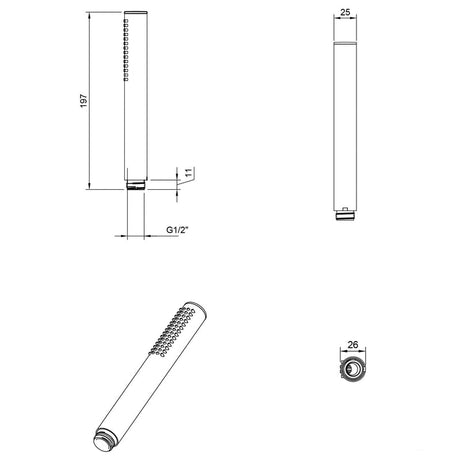 Villeroy & Boch Verve Showers Handbrause