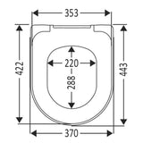 Villeroy & Boch Vicare WC-Sitz mit Soft Closing Funktion