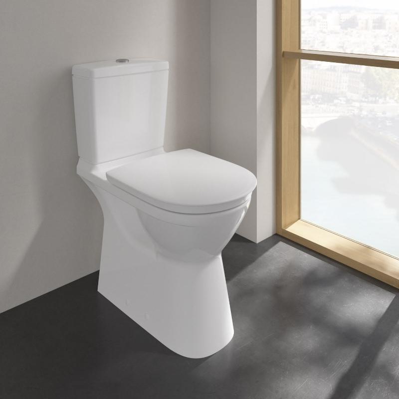 Villeroy & Boch Vicare Tiefspül-WC für Kombination, spülrandlos, bodenstehend