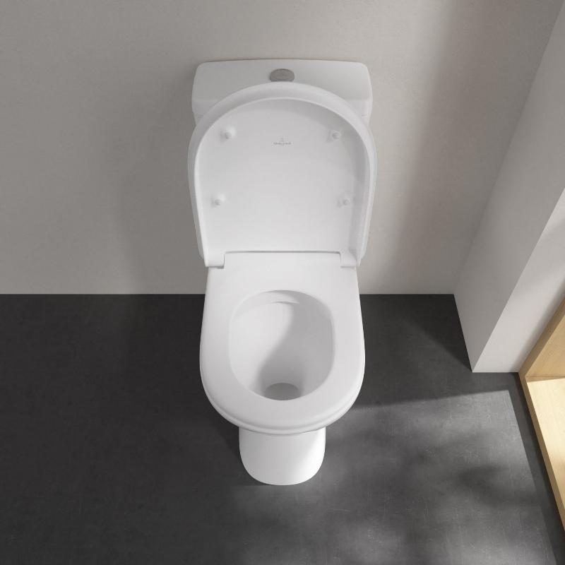 Villeroy & Boch Vicare Tiefspül-WC für Kombination, spülrandlos, bodenstehend