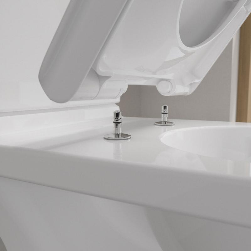 Villeroy & Boch Vicare Tiefspül-WC für Kombination, spülrandlos, bodenstehend