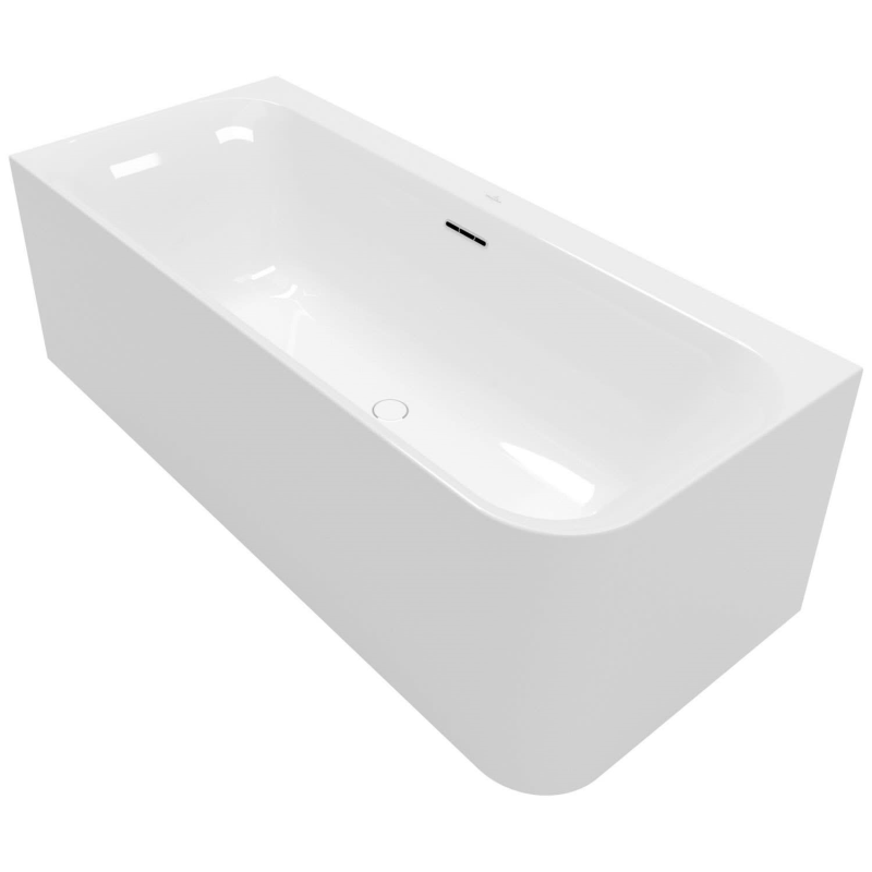 Villeroy & Boch Loop & Friends SQUARE Duo Vorwand-Badewanne, 180 x 80 cm für Eckeinbau links