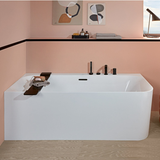 Villeroy & Boch Loop & Friends SQUARE Duo Vorwand-Badewanne, 180 x 80 cm für Eckeinbau links