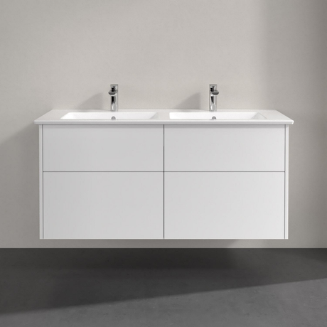 Villeroy & Boch Finero Waschtischunterschrank 130 cm mit Doppelwaschtisch, 4 Auszüge