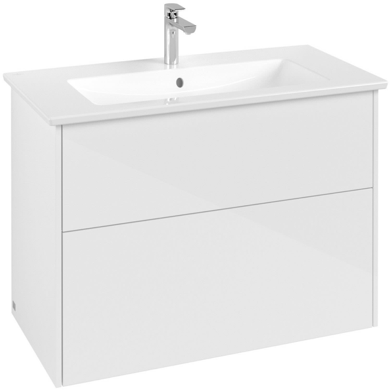 Villeroy & Boch Finero Waschtischunterschrank 100 cm mit Waschtisch, 2 Auszüge