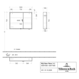 Villeroy & Boch My View Now Vorbau-Spiegelschrank 100 cm, 2 Türen, Sensorschalter