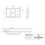 Villeroy & Boch My View Now Vorbau-Spiegelschrank 120 cm, 3 Türen, Sensorschalter