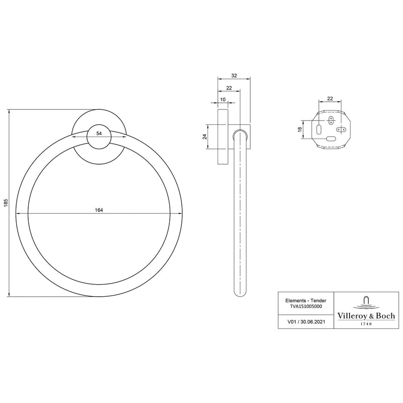 Villeroy & Boch Elements - Tender Handtuchhalter