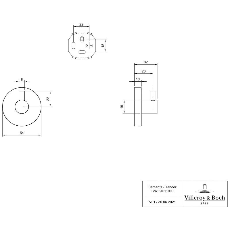 Villeroy & Boch Elements - Tender Handtuchhaken