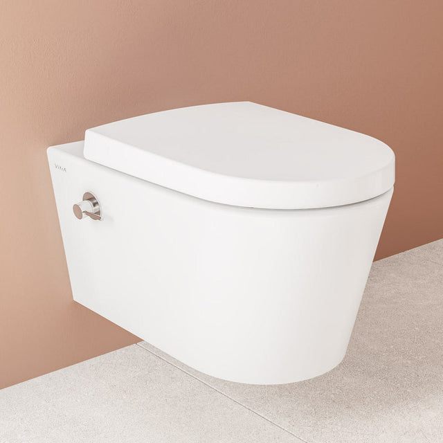 VitrA Options Nest Wand-WC VitrAflush 2.0 mit Bidetfunktion und Armatur